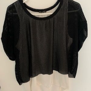 Zara Black mesh top